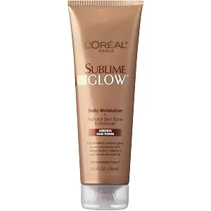 L'Oreal Sunless tanning lotion Sublime Glow Daily Moisturizer and Natural Skin Tone -  Medium - 8 fl. oz - self-tanning, self-tanner, sunless tanning, sunless tanner, best sunless tanner, sublime bronze