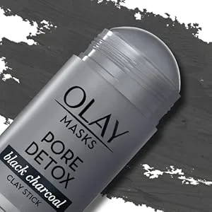 Olay Face Masks Charcoal Facial Mask Stick Glow Boost White Charcoal - 1.7 Oz - black