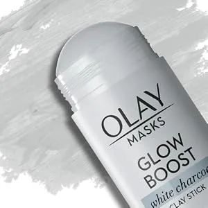 Olay Face Masks Charcoal Facial Mask Stick Glow Boost White Charcoal - 1.7 Oz - gray