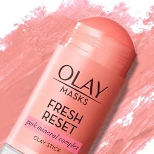 Olay Face Masks Charcoal Facial Mask Stick Glow Boost White Charcoal - 1.7 Oz - pink