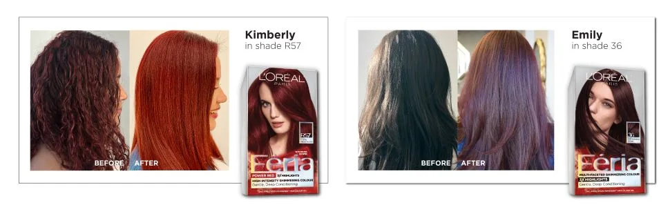 L'Oreal Paris Feria Multi-Faceted Shimmering Permanent Hair Color - feria, multifaceted shimmering color, loreal hair color, hair dye