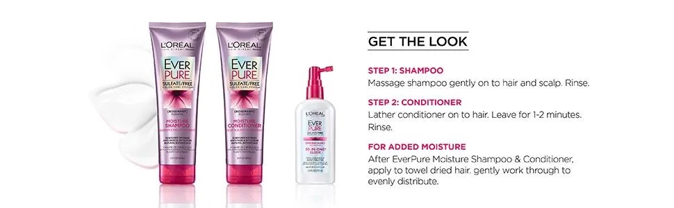 L'Oreal EverPure Sulfate Free Moisture Shampoo -  8.5 Fl. Oz - product information 15