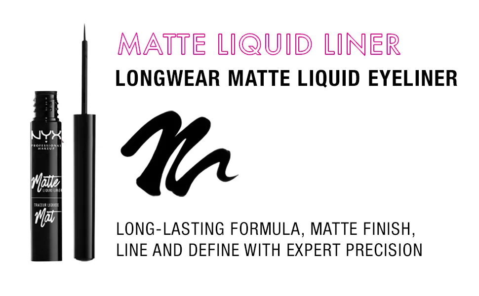 NYX Professional Makeup Liquid Eyeliner - NYX Professional Makeup Matte Liquid Liner