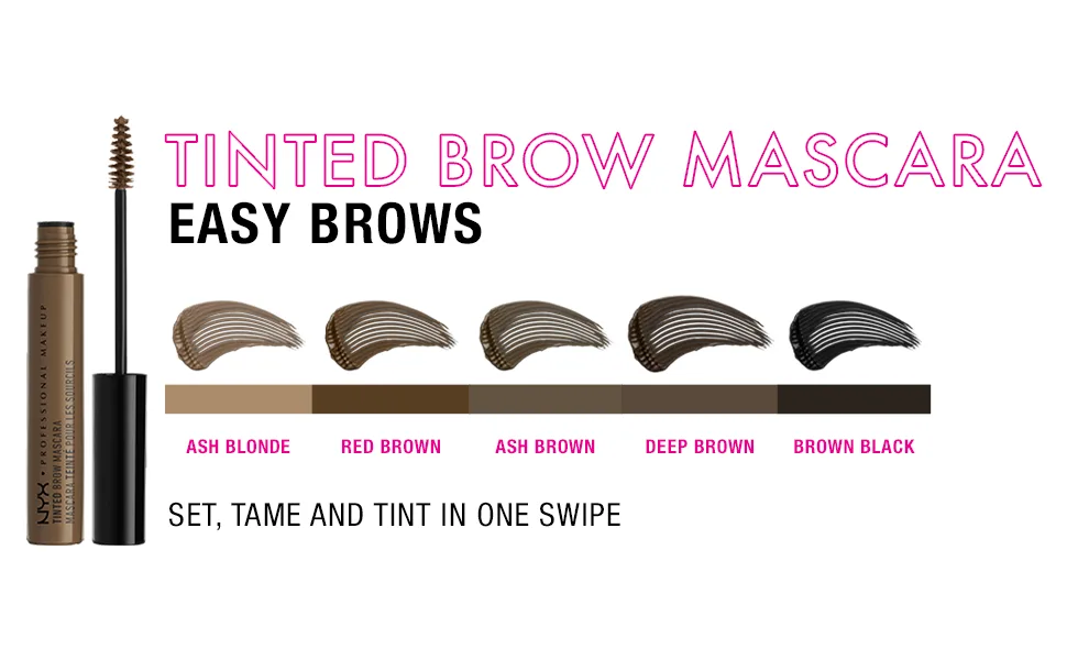NYX Cosmetics Tinted Brow Mascara - tinted brow mascara, nyx