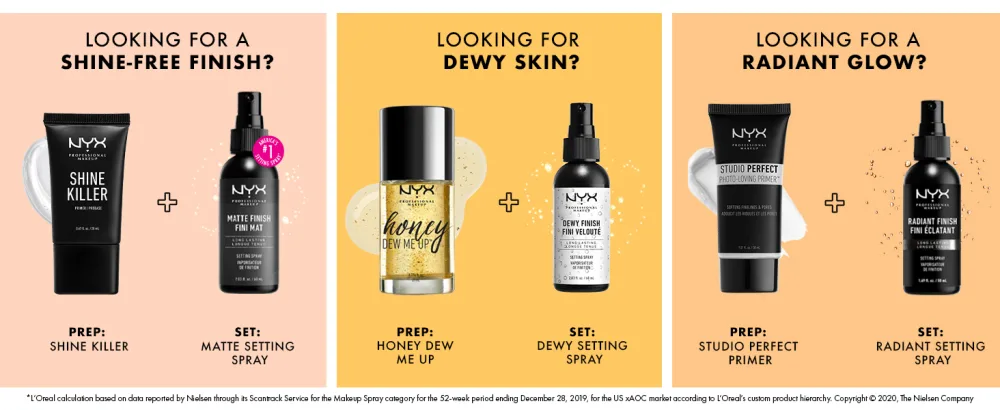 NYX Cosmetics Long Lasting Makeup Setting Spray Dewey - nyx setting spray finishing spray matte dewy face primer