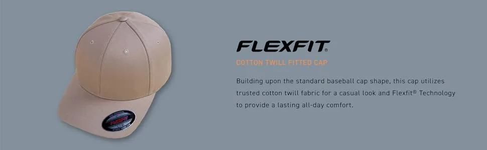 Flexfit Men's Athletic Baseball Fitted Cap - Black - 5001