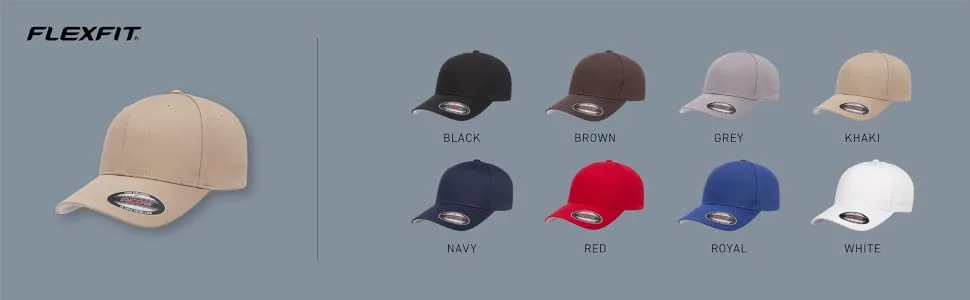 Flexfit Men's Athletic Baseball Fitted Cap - Black - 5001