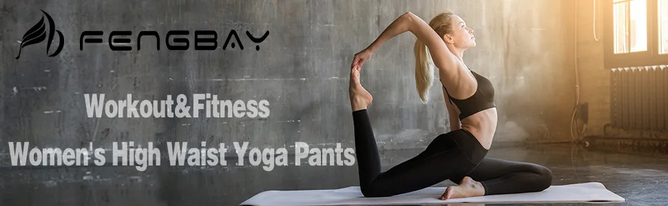 Fengbay 2 Pack High Waist Yoga Pants Pocket  - product information 1