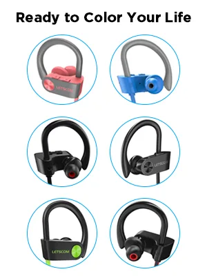 LETSCOM Bluetooth Headphones Wireless Earbuds IPX Waterproof Noise - wireless earbuds