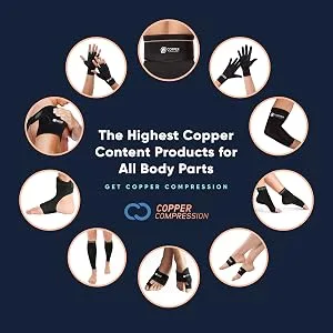 Copper Compression Arthritis Gloves Unisex - product information 6