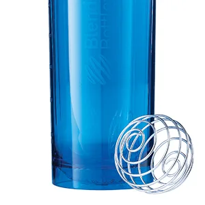 BlenderBottle Pro Series Shaker Bottle - 24 Ounce - BlenderBottle rounded base and wire whisk