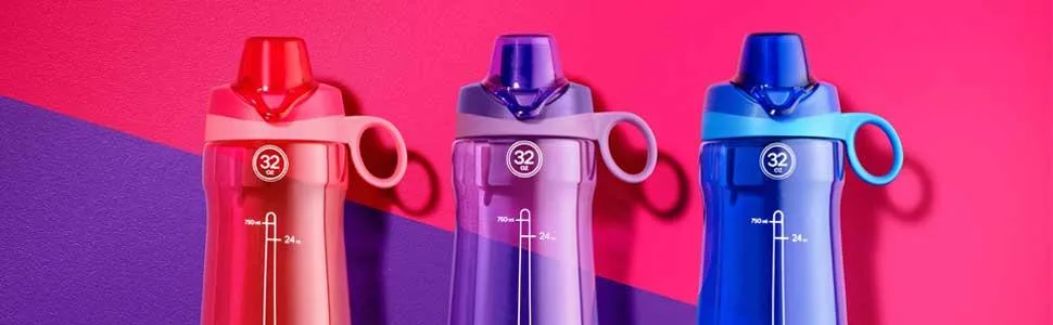 Pogo BPA-Free Plastic Water Bottle with Chug Lid - 32 oz. - product information 1