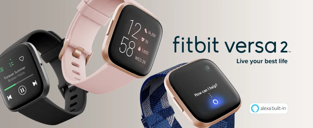 Fitbit Versa 2 Health and Fitness Smartwatch - fitbit Versa 2 watches with different screens