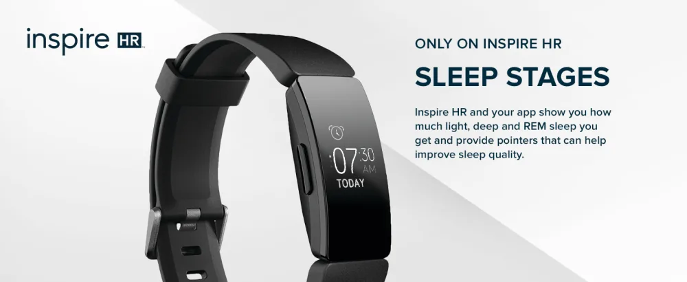 Fitbit Inspire HR Heart Rate and Fitness Tracker - Sleep stages
