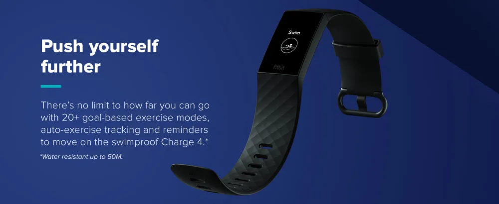 Fitbit Charge 4 Fitness Activity Tracker - Push yourself further