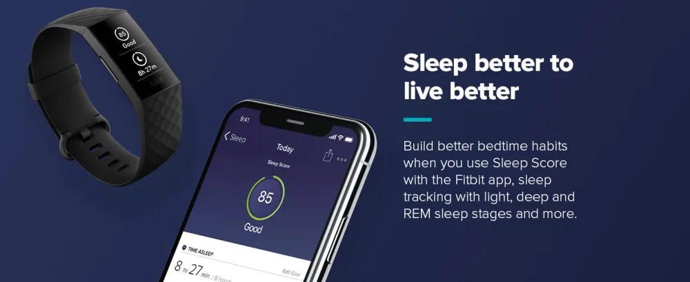 Fitbit Charge 4 Fitness Activity Tracker - Sleep better to live better