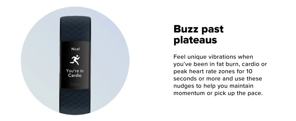 Fitbit Charge 4 Fitness Activity Tracker - Black - buzz past plateaus