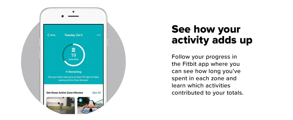Fitbit Charge 4 Fitness Activity Tracker - Black - see how your activity adds up