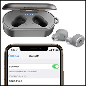 TOZO T10 Bluetooth 5.0 Wireless Earbuds with Wireless Charging Case Waterproof  - product information 6