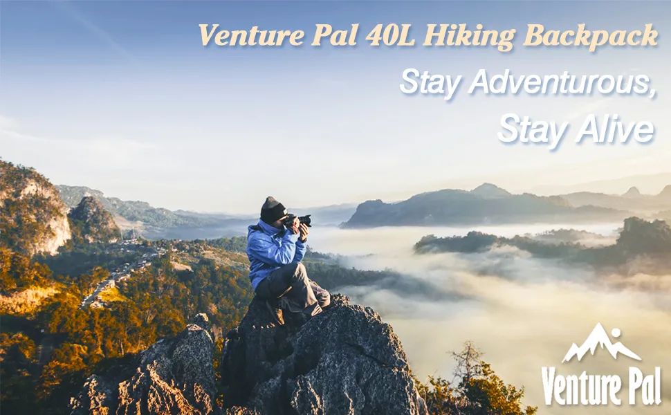 Venture Pal 40L Lightweight Packable Travel Hiking Backpack Daypack - VENTURE PAL