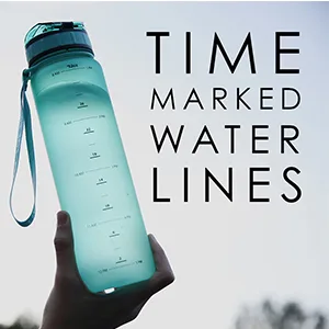 Live Infinitely Shaker with Time Marker 34 oz - fruit infuser water bottle