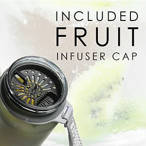 Live Infinitely Shaker with Time Marker 34 oz - fruit infuser water bottle