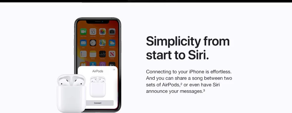 Apple Air Pods with Charging Case (Wired) - White - Simplicity from start to Siri.