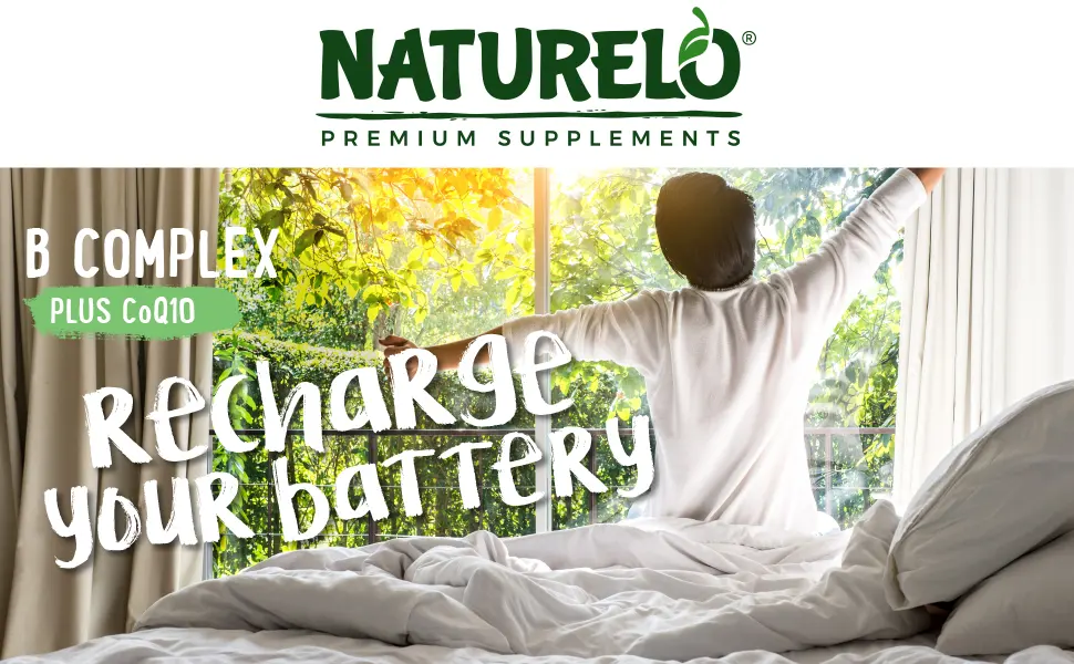 NATURELO Whole Food B Complex - 120 Capsules - B Complex, Energy, Vitamin B