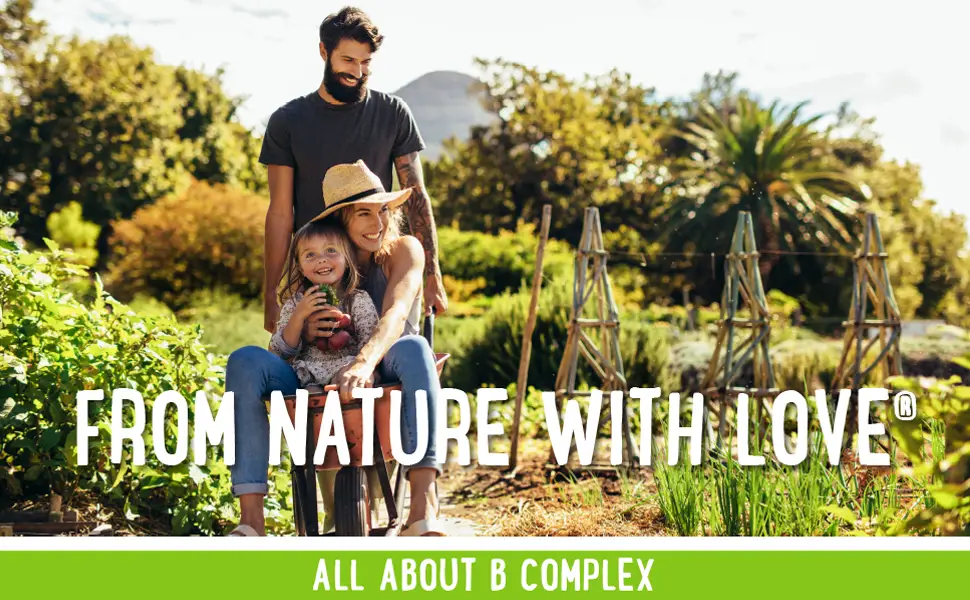 NATURELO Whole Food B Complex - 120 Capsules - From nature with love. All about B complex.