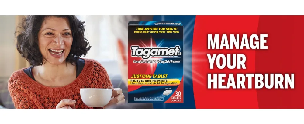 Tagamet Acid Reducer 200mg 30-count Tablets 30 Count 30 Count (Pack of 1) 30 Count - Manage your heartburn by taking Tagamet