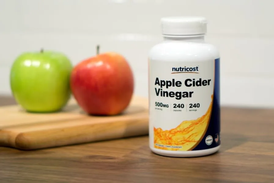 Nutricost Apple Cider Vinegar 500mg - 240 Capsules  - product information 2
