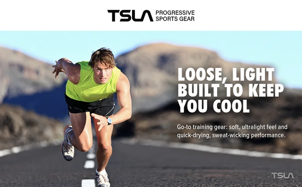 TSLA 3 Pack Men's Dry Fit Y-Back Muscle Workout Tank Tops - product information 1