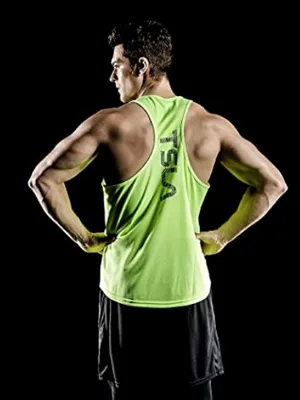 TSLA 3 Pack Men's Dry Fit Y-Back Muscle Workout Tank Tops - product information 2