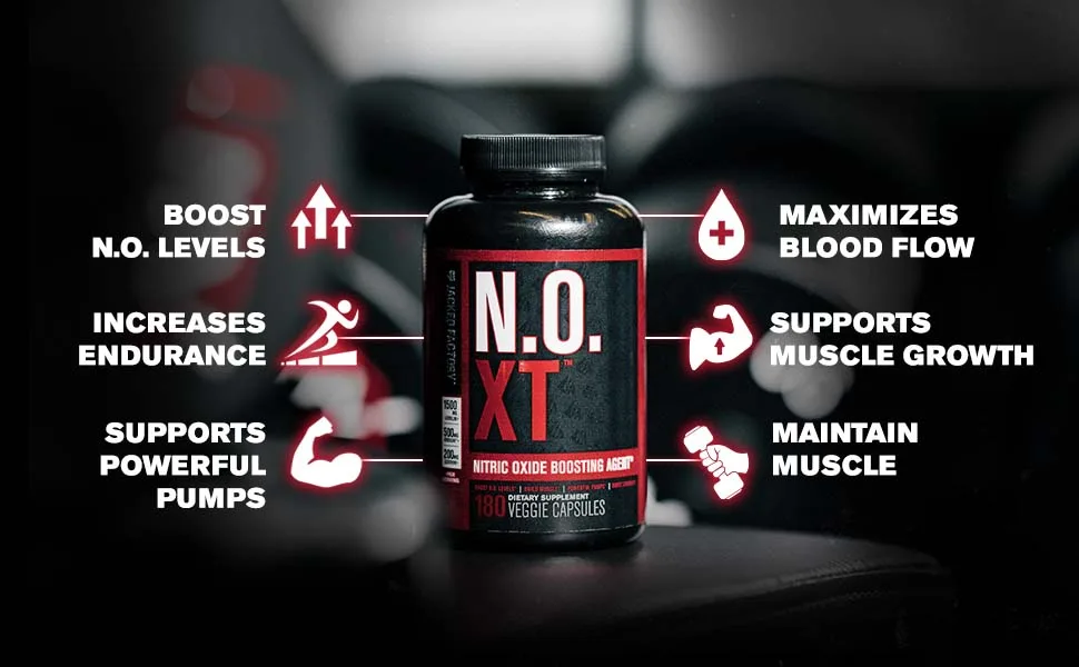 N.O. XT Nitric Oxide Supplement with Nitrosigine L Arginine & L Citrulline for Muscle Growth, Pumps, Vascularity, & Energy - Extra Strength Pre Workout N.O. Booster & Muscle Builder - 90 Veggie Pills 90 Count (Pack of 1) - highlights
