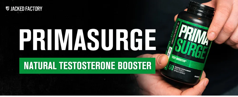 Jacked Factory PRIMASURGE Testosterone Booster for Men - 60 Capsules - desktop header