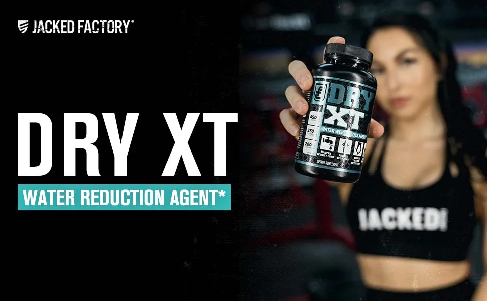 Jacked Factory Dry-XT Water Weight Loss Diuretic Pills - 60 Capsules - Dry-XT Header