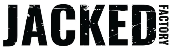 Jacked Factory NITROSURGE Shred Pre Workout Supplement - Jacked Factory Eroded Text