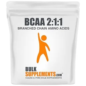 BulkSupplements BCAA 2:1:1 - 250 Grams - bcaa, bcaa powder, bcaa capsules, bcaa pills, bcaa amino acids, amino acid supplements, pre workout