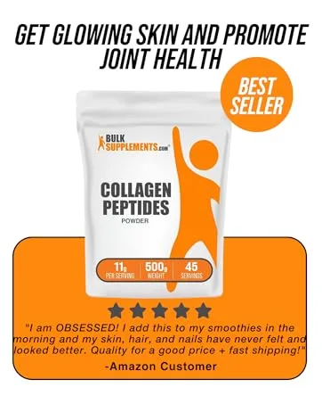 BulkSupplements Whey Protein Isolate Powder 90% - 250 Grams - Collagen Peptides