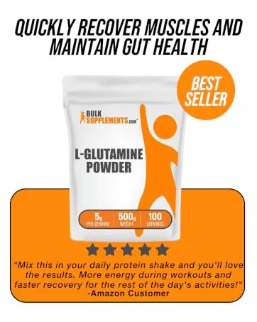 BulkSupplements Whey Protein Isolate Powder 90% - 250 Grams - Glutamine Powder