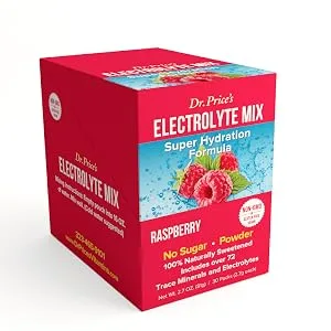 Dr Price's Electrolyte Mix Super Hydration Formula - 30 Packets - product information 2