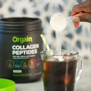 Orgain Grass Fed Hydrolyzed Collagen Peptides Protein Powder sticks - unflavored - 25 Sticks - unflavored, flavorless