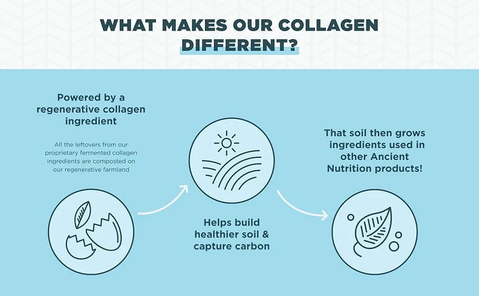 Ancient Nutrition Multi Collagen Protein Powder - 45 Servings - collagen difference