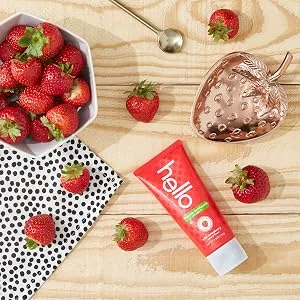 Hello Oral Care Kids Fluoride Free and SLS Free Toothpaste - Watermelon - 4.2 Ounce - Hello, Kids, Toothpaste