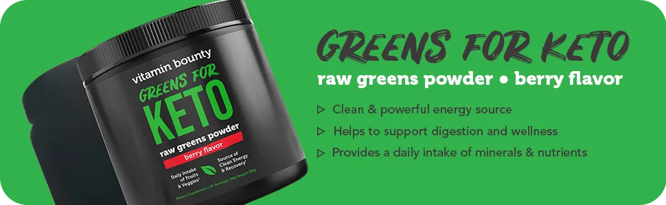 Vitamin Bounty Greens for Keto - Berry - 20 Servings - greens for keto