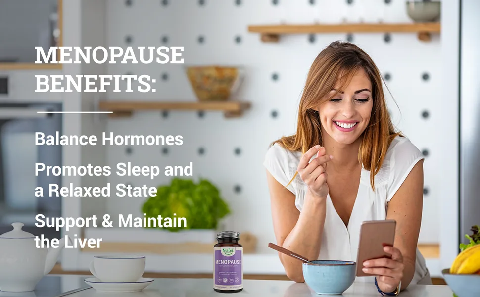 Nested Natural Menopause Complete Herbal Care Supplement for Women - 60 Capsules - Nested Naturals