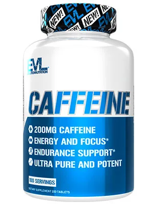 Evlution Nutrition Caffeine 200 mg of Caffeine Per Serving -  100 Servings - caffeine