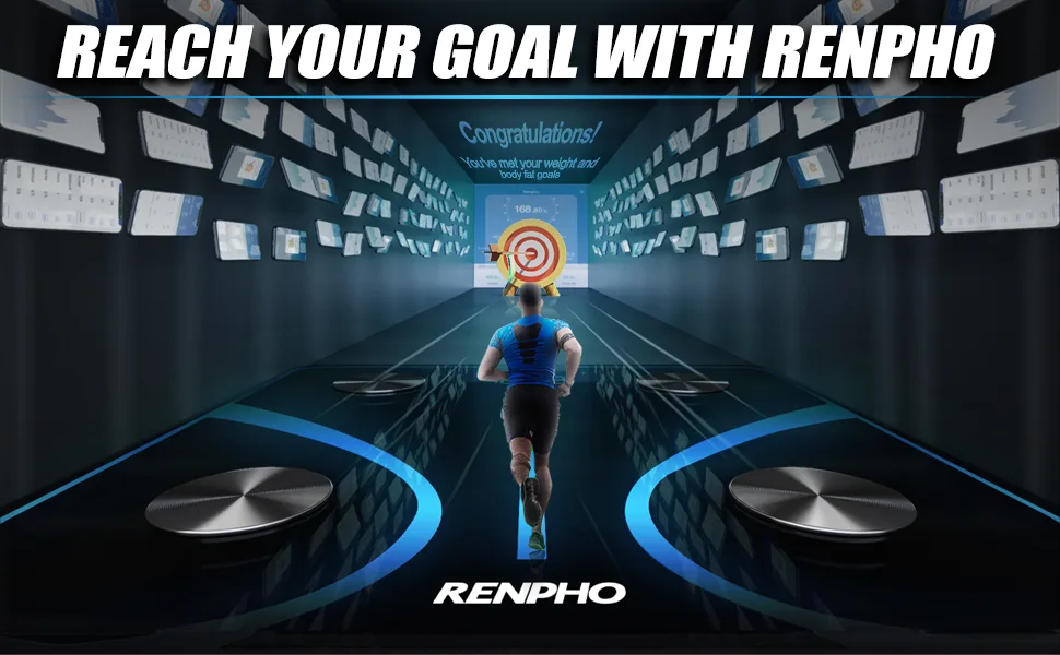 RENPHO Body Fat Scale Smart BMI Scale Digital Bathroom Wireless Weight Scale - Black - scale