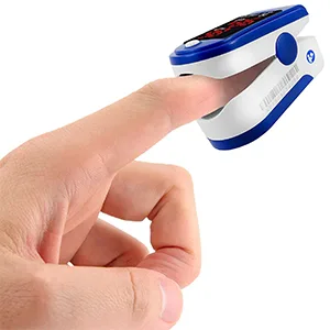 FaceLake FL400 Pulse Oximeter Fingertip with Carrying Case - Blue - Facelake 400 Pulse Oximeter Blood Oxygen SPO2 Monitor Screen Display Adults Kids Case Batteries