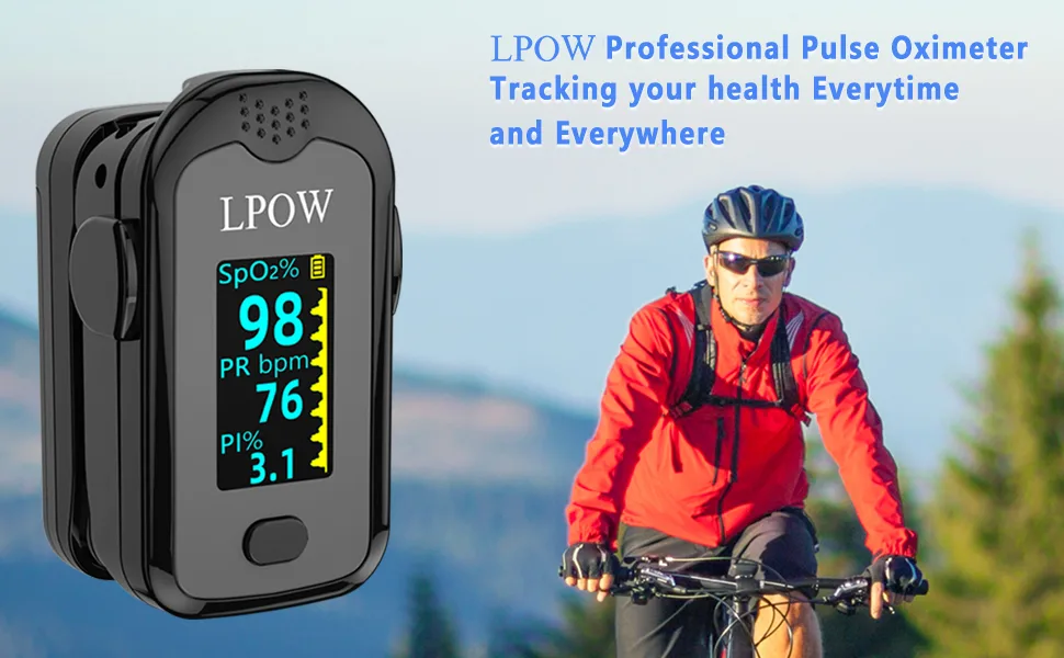 ANKOVO Pulse Oximeter Fingertip, Blood Oxygen Saturation Monitor for Pulse Rate  - banner